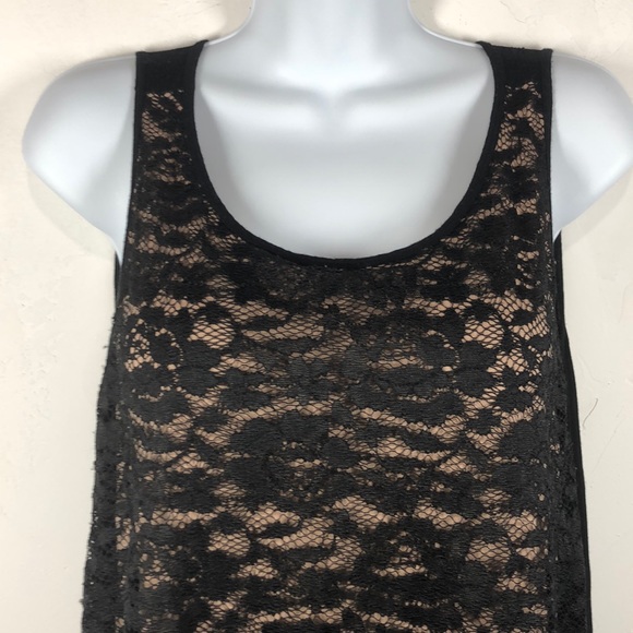 APT 9 black lace tank size large - Picture 2 of 9